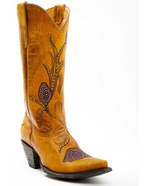 Old Gringo Women's Delany Western Boots - Snip Toe, Yellow, hi-res