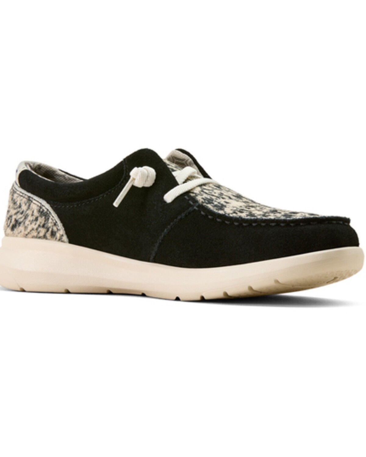 Ariat Women's Hilo Hairon Casual Shoes - Moc Toe, Black, hi-res