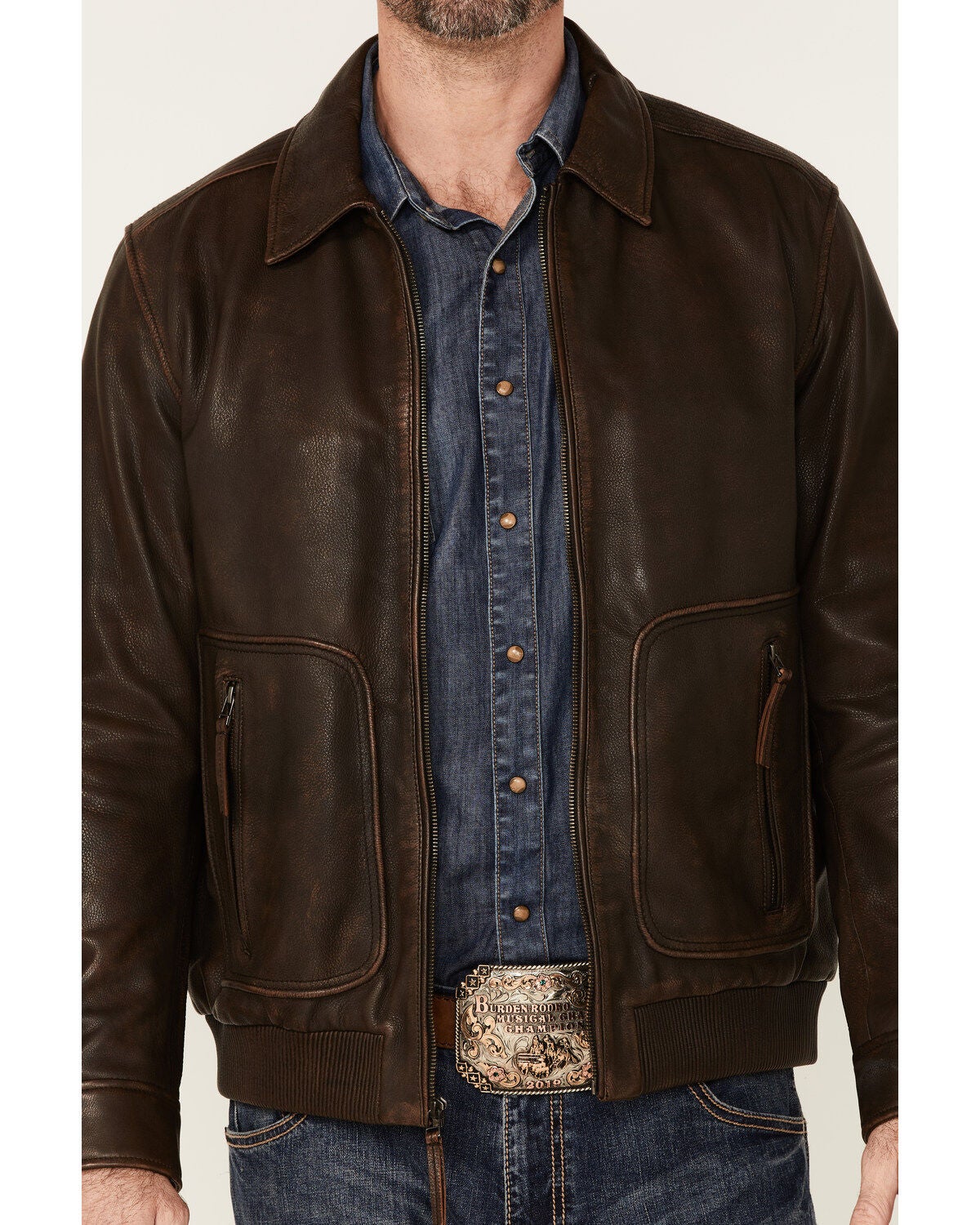 scully leather bomber jacket