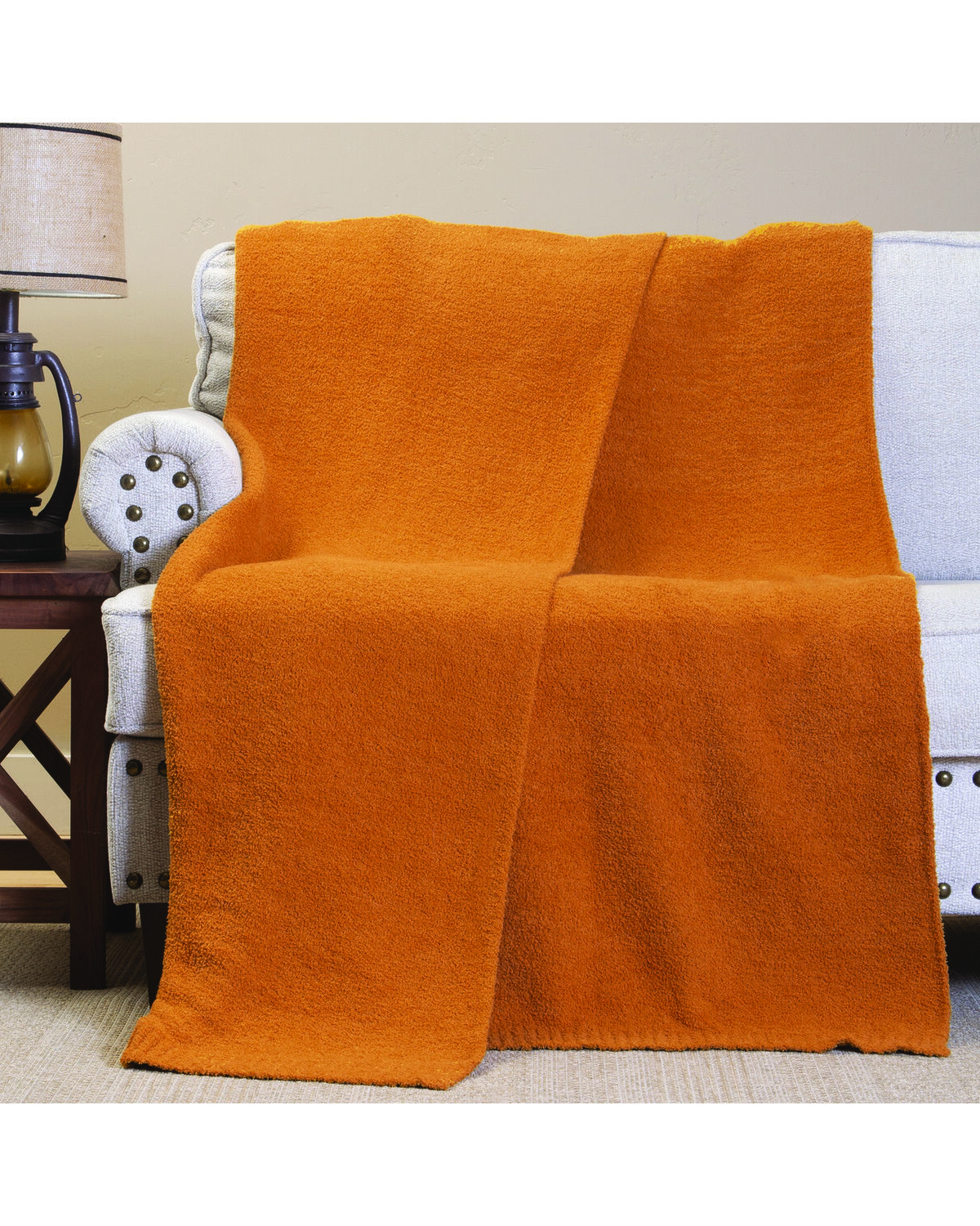 Image #1 - Carstens Home Marigold Rush Blanket, Gold, hi-res
