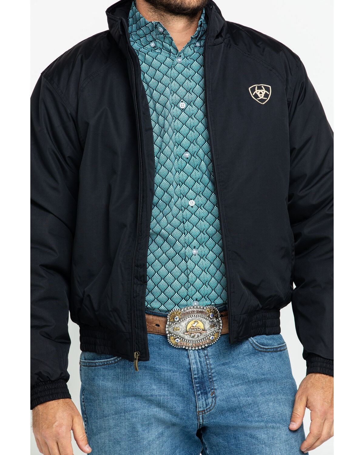 Image #7 - Ariat Men's Team Jacket, Black, hi-res