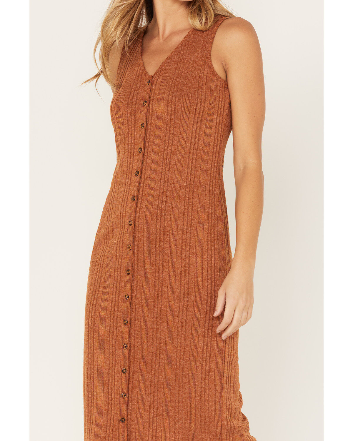 Image #3 - Cleo + Wolf Women's Ribbed Tank Midi Dress, , hi-res
