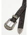 Image #2 - Shyanne Women's Lynnelle Tooled Belt, Black, hi-res