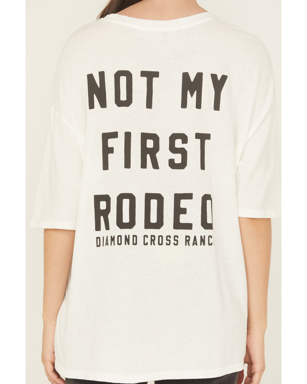 Image #4 - Z Supply x Diamond Cross Ranch Women's Howdy Not My First Rodeo Short Sleeve Graphic Tee, White, hi-res