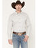 Image #1 - Cody James Men's NFR Geo Print Long Sleeve Button-Down Stretch Western Shirt - Big, White, hi-res
