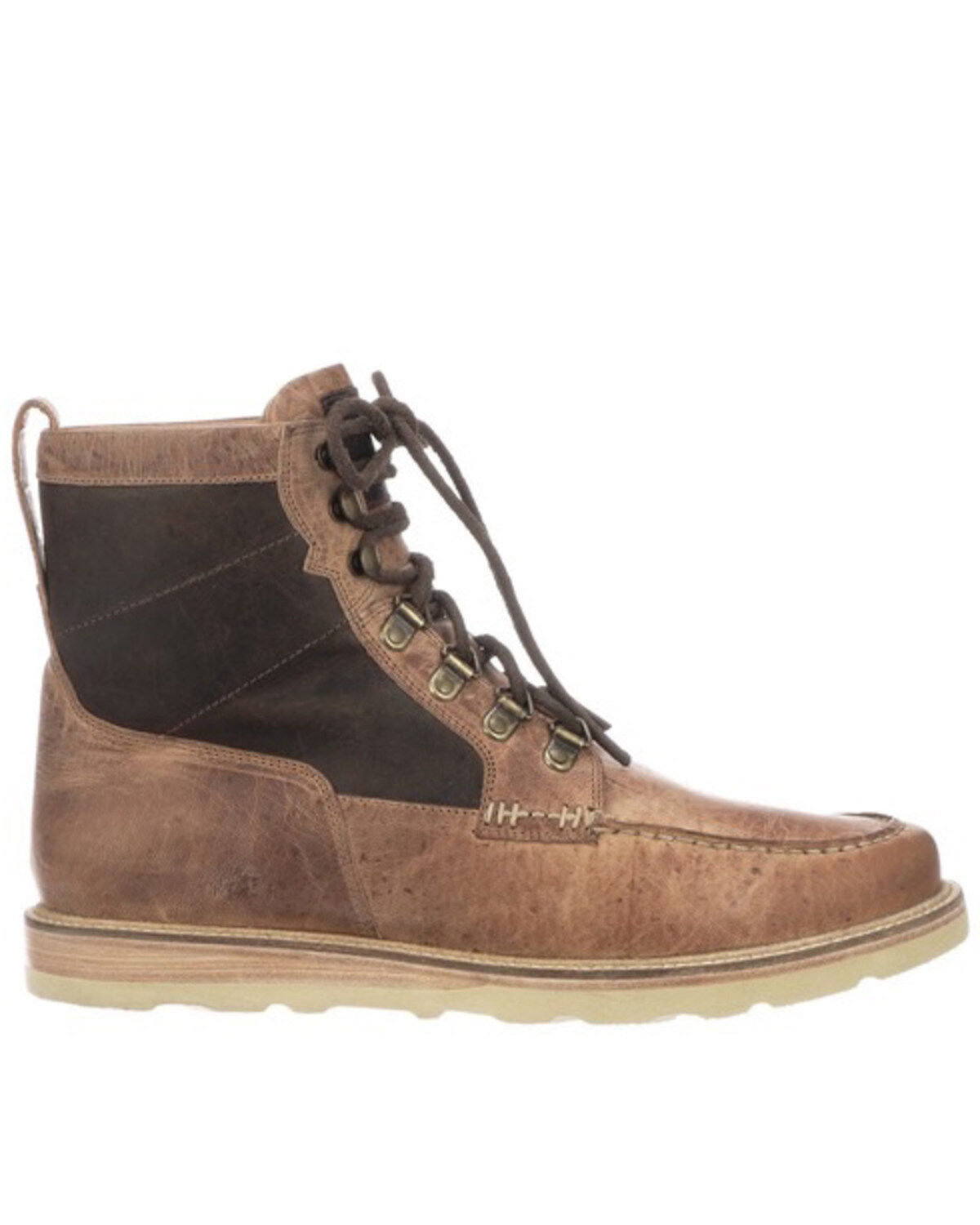 Image #2 - Lucchese Men's Lace-Up Range Boot - Moc Toe, , hi-res