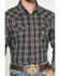 Image #3 - Cody James Men's Warriors Way Plaid Print Long Sleeve Snap Western Shirt - Big, Dark Blue, hi-res