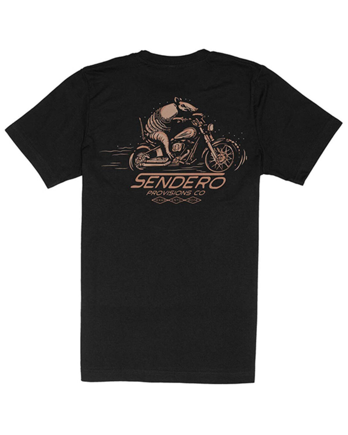 Image #1 - Sendero Provisions Men's Dillo Rider Short Sleeve Graphic T-Shirt, Black, hi-res