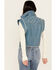 Image #4 - Double D Ranch Women's Floral Leather Vest, , hi-res