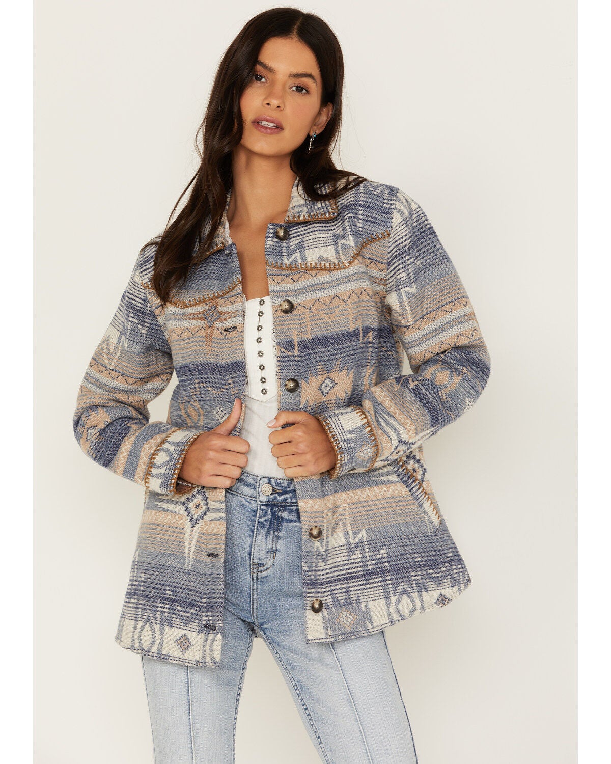 Image #1 - Idyllwind Women's Sanford Whip Stitch Blanket Jacket, , hi-res