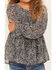 Hayden LA Girls' Ditsy Print Long Sleeve Flowy Top, Black, hi-res