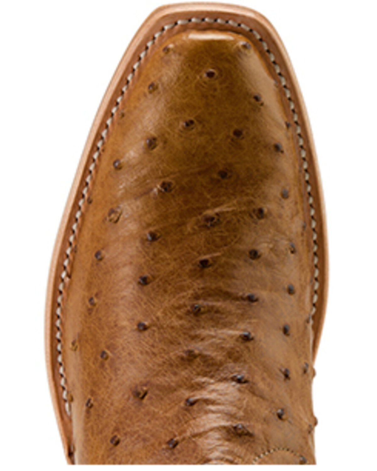 Image #4 - Ariat Women's Futurity Revival Exotic Ostrich Western Boots - Square Toe, Tan, hi-res