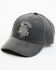 Moonshine Spirit Men's Embroidered Whiskey Life Skull Solid Ball Cap, Grey, hi-res
