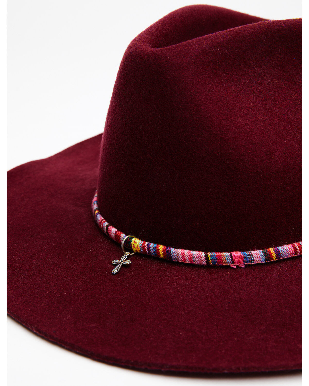 Image #2 - Shyanne Women's Burgundy Sienna Wool Felt Western Hat , Black, hi-res