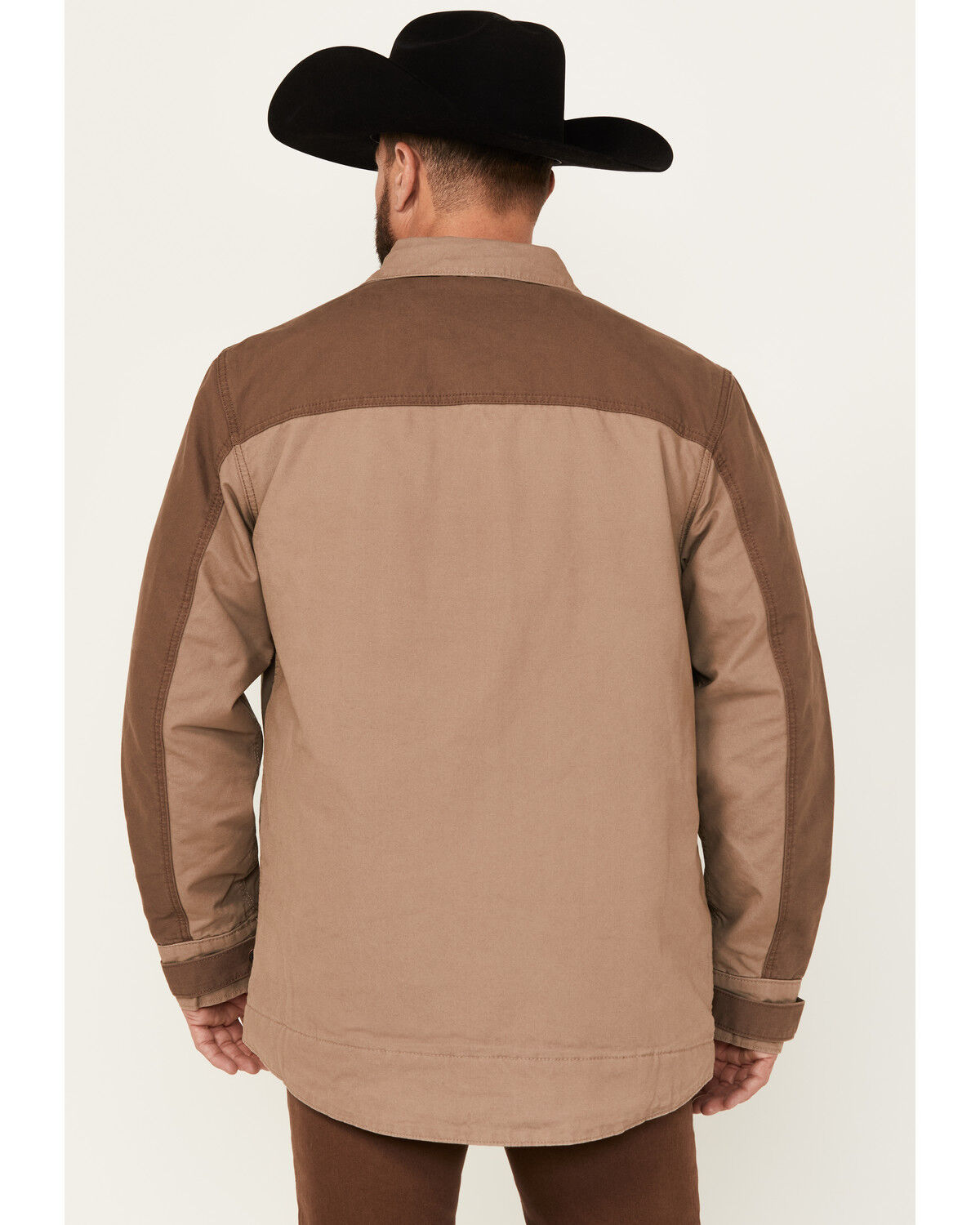 Image #4 - Wrangler Men's Quilted Lined Canvas Jacket, Tan, hi-res