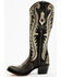 Corral Women's Studded Overlay Western Boots - Round Toe, Black, hi-res