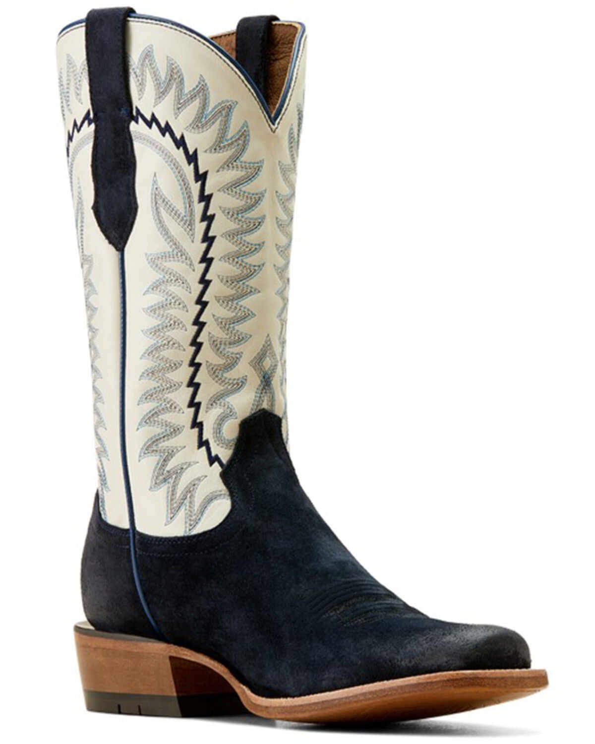 Ariat Men's Futurity Time Roughout Western Boots - Square Toe, Blue, hi-res