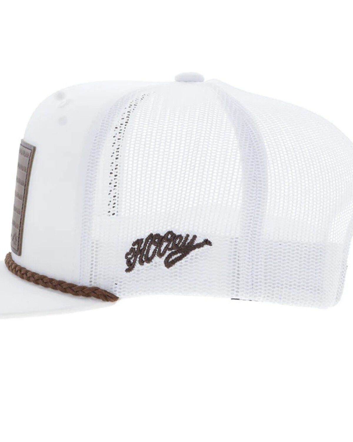 Image #4 - Hooey Men's Liberty Roper Trucker Cap, White, hi-res