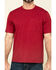 Hawx Men's Red Solid Pocket Short Sleeve Work T-Shirt - Big , Red, hi-res