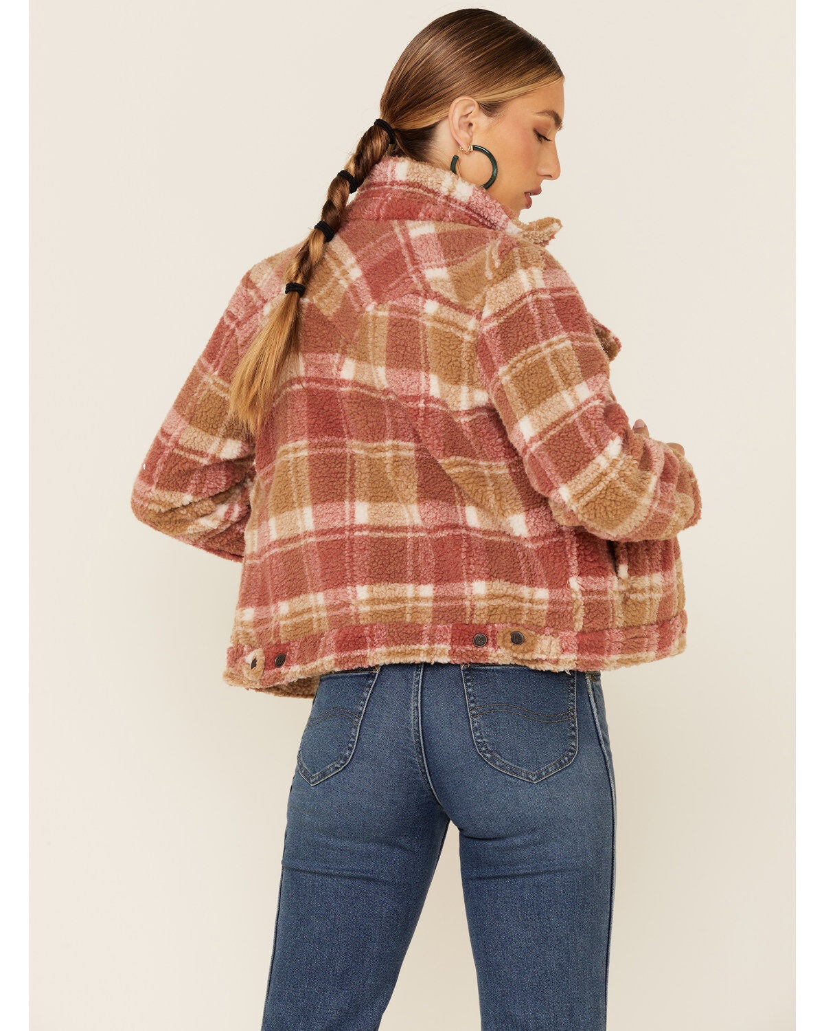 sherpa button jacket