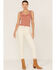 Daze Women's High Rise Cropped Flare Jeans, Natural, hi-res