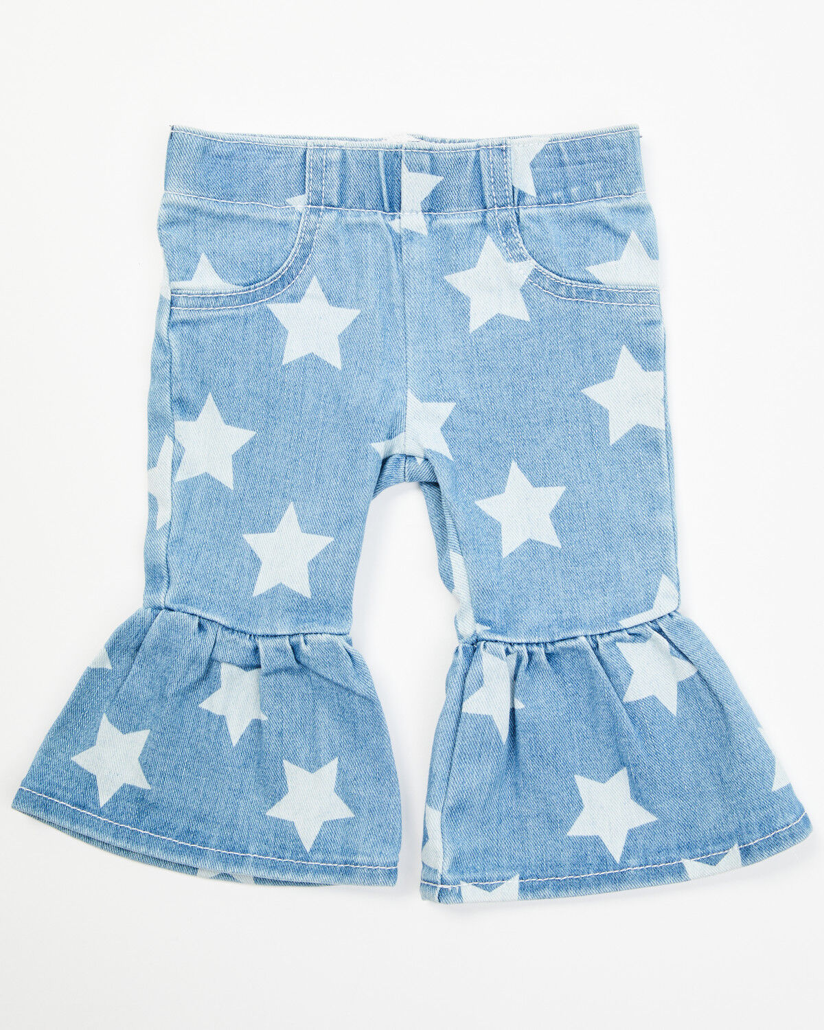 Image #1 - Wrangler Toddler Girls' Star Print Flare Jeans, , hi-res