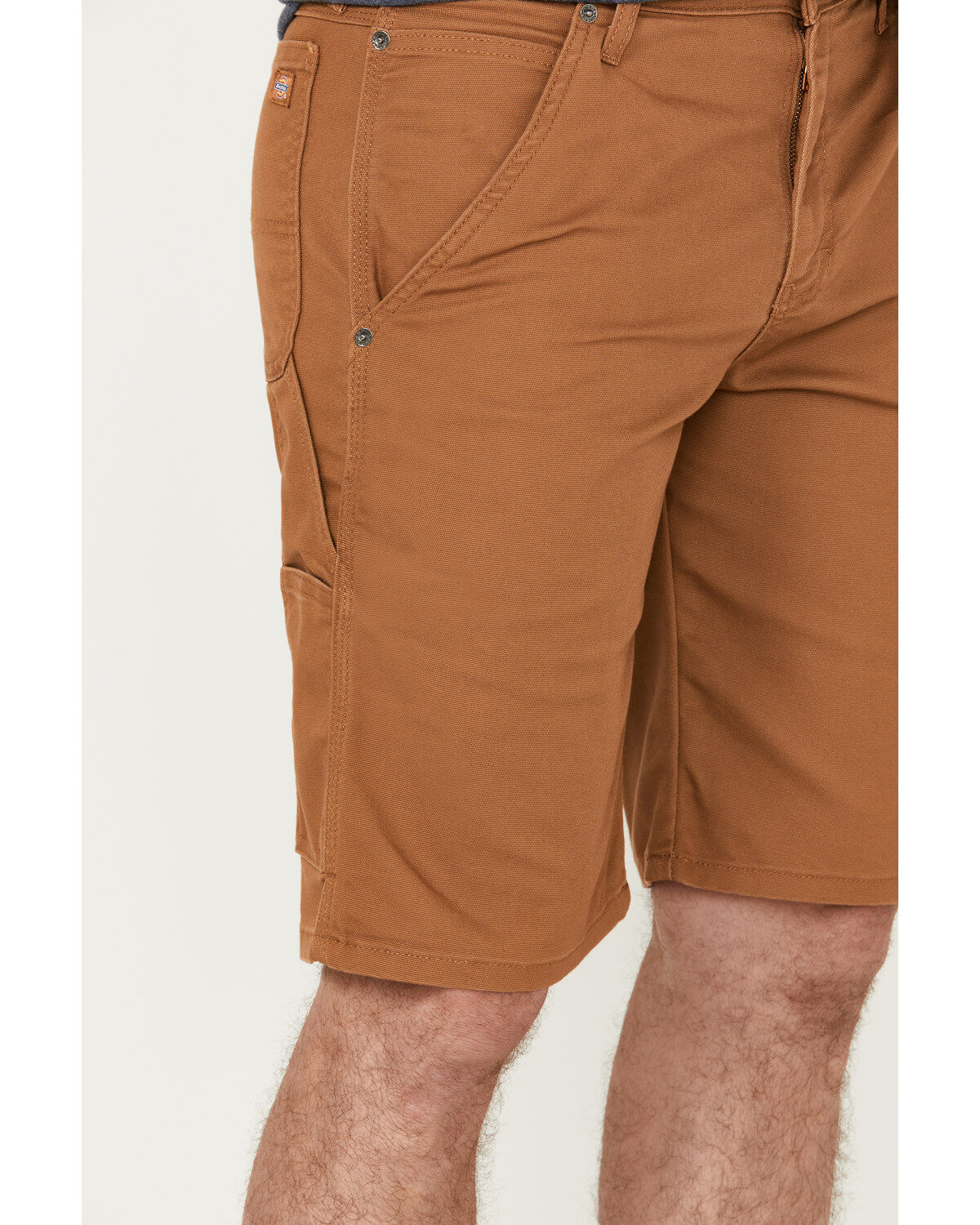 Image #2 - Dickies Men's 11" Duck Carpenter Work Shorts, Brown, hi-res
