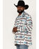 Image #2 - Ariat Men's Caldwell Southwestern Print Shacket, Light Grey, hi-res
