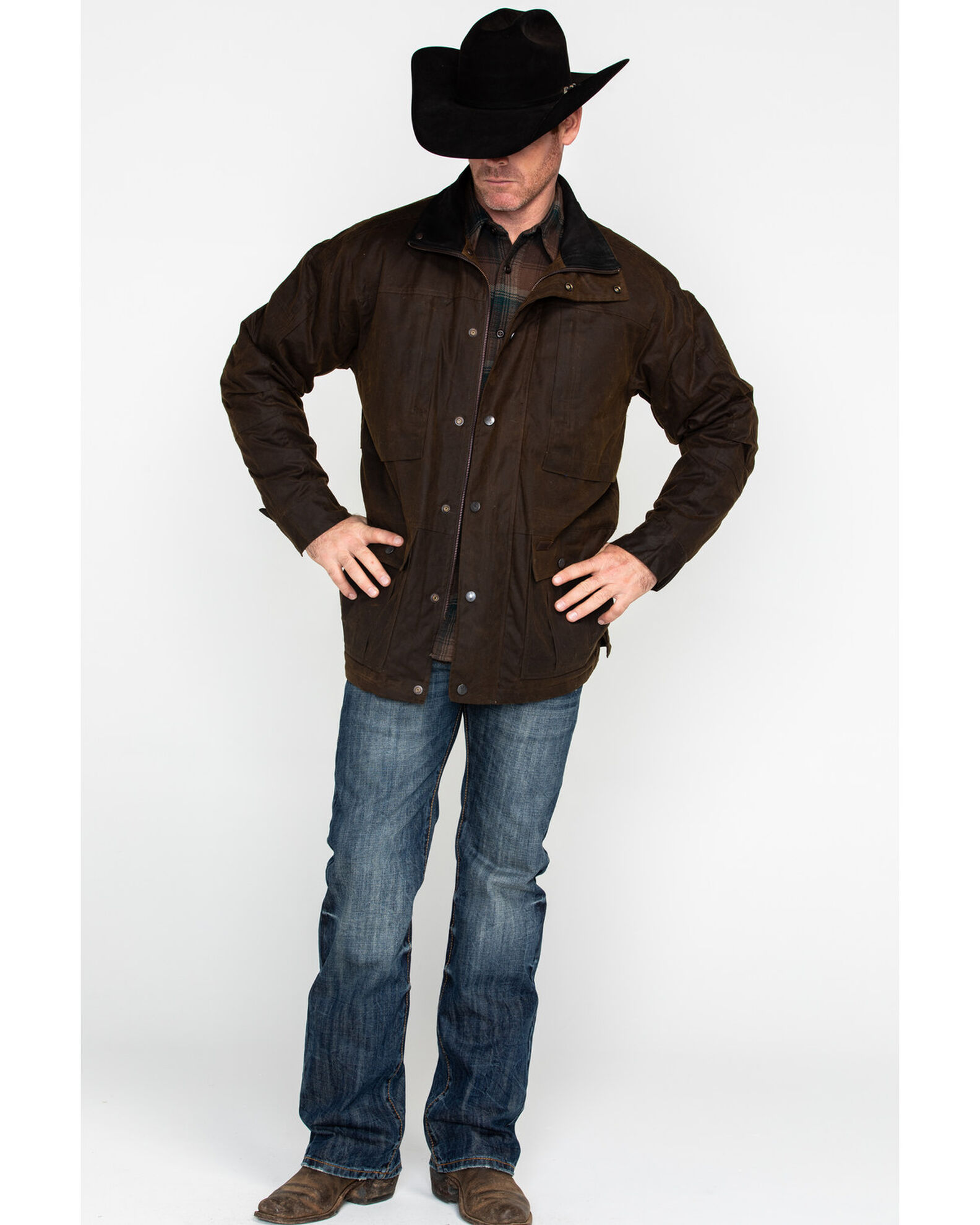 Outback Trading Men s Oilskin Deer Hunter Jacket Boot Barn