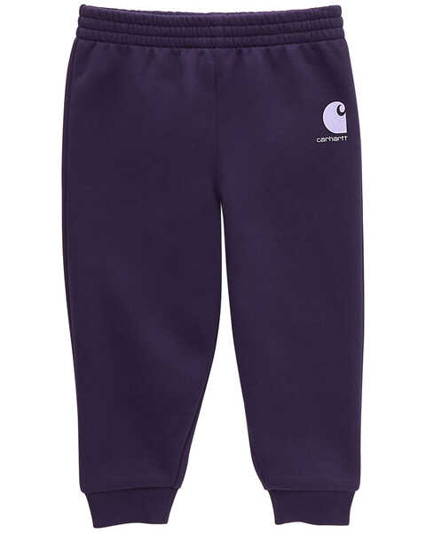 Carhartt Youth Fleece Logo Sweatpants for Boys in Gray