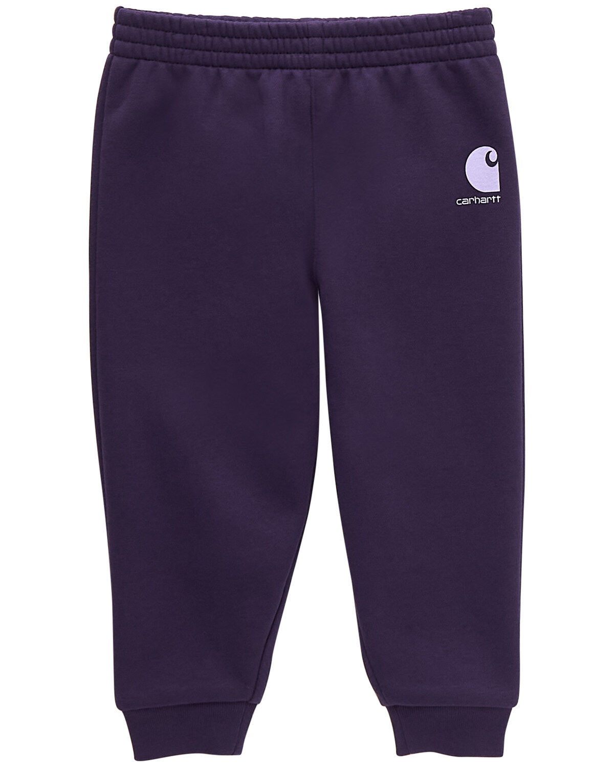 Image #1 - Carhartt Toddler Girls' Fleece Logo Pants, Purple, hi-res