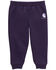Image #1 - Carhartt Toddler Girls' Fleece Logo Pants, Purple, hi-res
