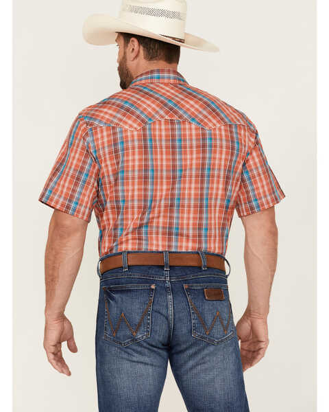 Wrangler Men's Plaid Short Sleeve Snap Western Shirt | Boot Barn