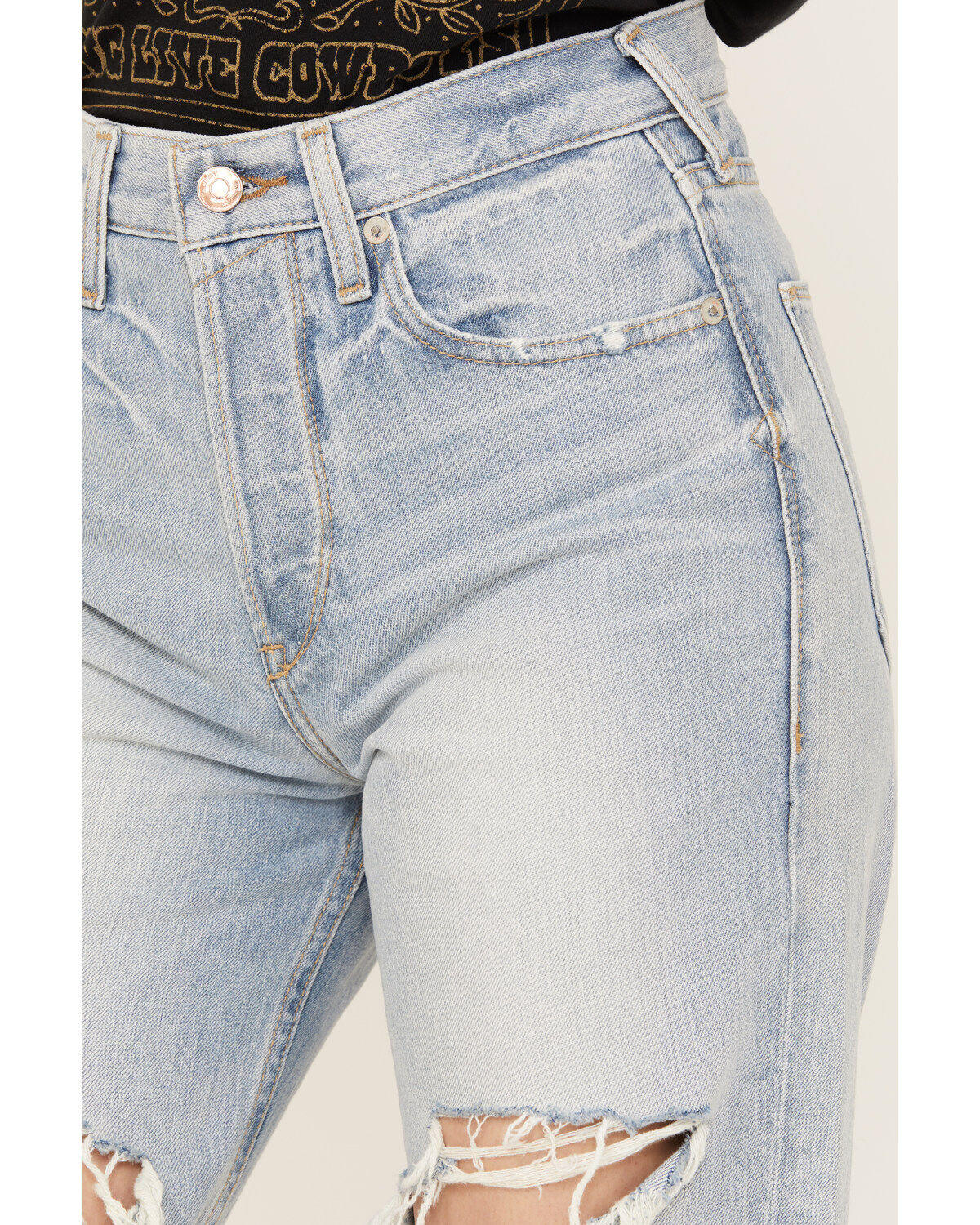 Ariat Women's Light Wash High Rise Tomboy Straight Jeans