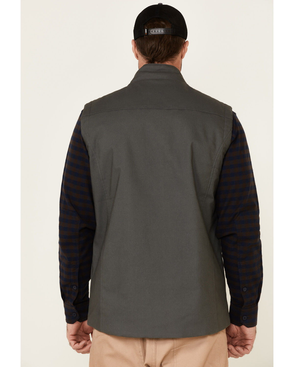 Image #5 - Hawx Men's Dark Gray Tejon Insulated Stretch Zip-Front Work Vest, Dark Grey, hi-res