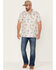 Image #2 - Pendleton Men's Hula Girl Tropical Print Short Sleeve Button-Down Western Shirt, White, hi-res