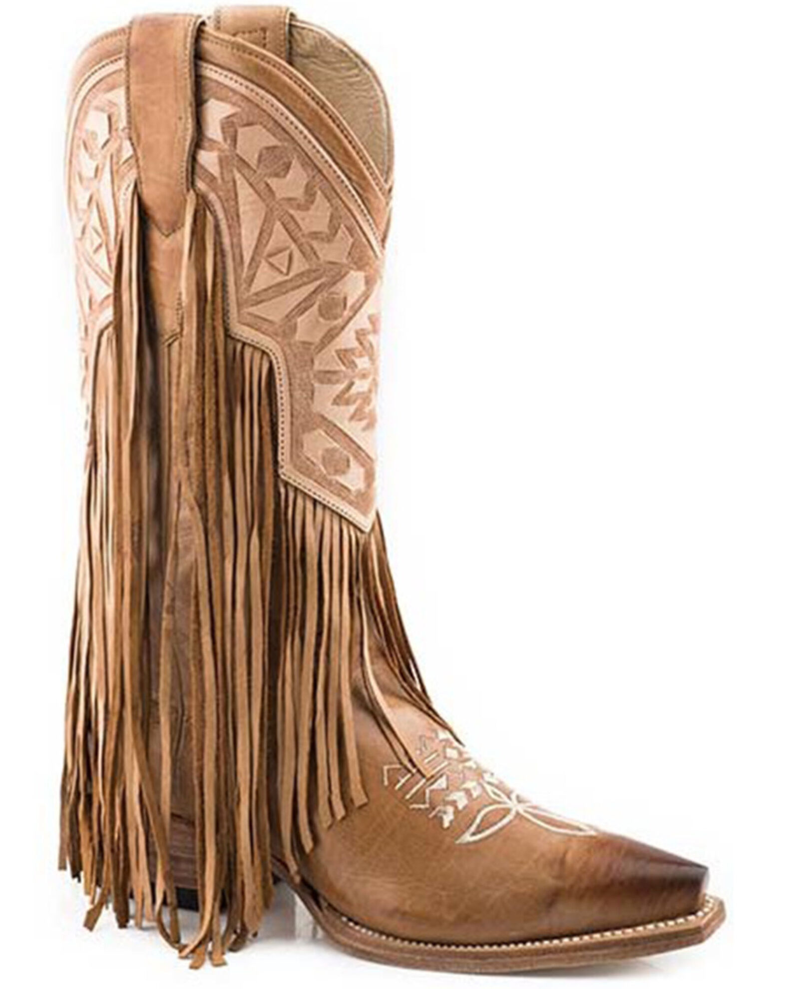 Stetson Women s Sloane Fringe Western Boots Snip Toe Boot Barn