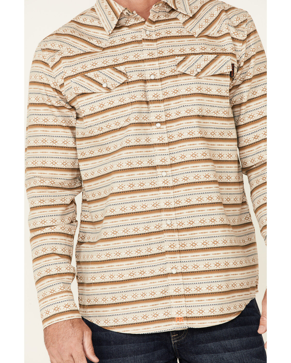 Cody James Men´s FR Striped Long Sleeve WorkShirt teamlce.in - Image 4