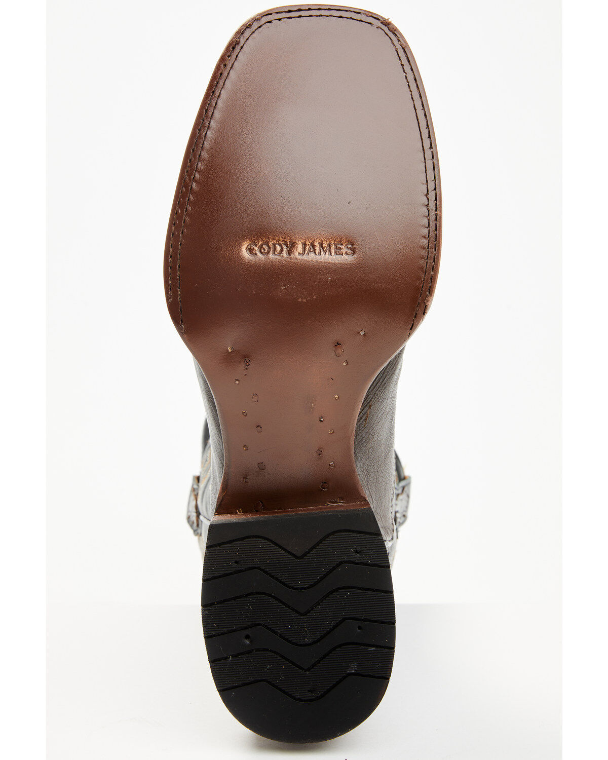 Image #7 - Cody James Men's Exotic Ostrich Western Boots - Broad Square Toe, Chocolate, hi-res