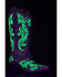 Image #2 - Corral Women's Blacklight Embroidered Western Boots - Snip Toe, Brown, hi-res