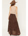 Image #3 - Wild Moss Women's Embroidered Ruffle Midi Skirt, Brown, hi-res