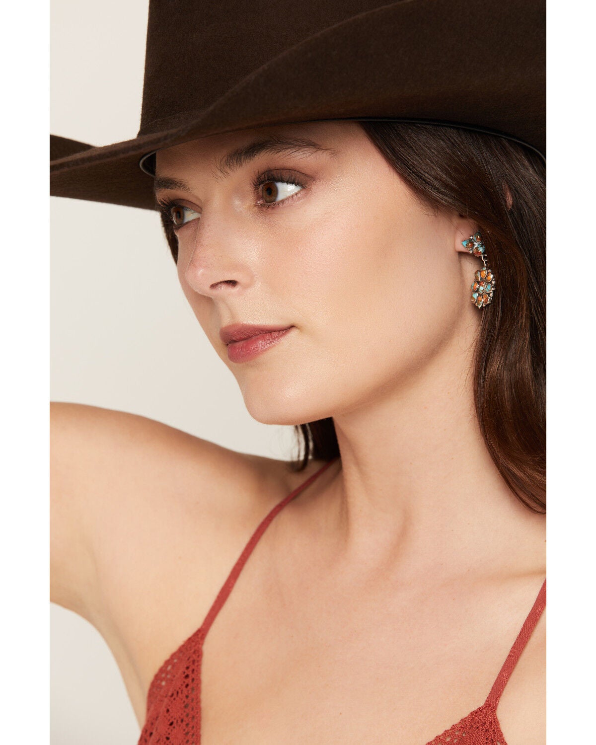 Image #1 - Paige Wallace Women's Cluster Earrings, Multi, hi-res
