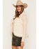 Image #2 - Shyanne Women's Cable Knit Faux Fur Vest, Natural, hi-res