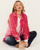 Image #1 - Free People Women's Night Skies Velvet Long Sleeve Top, Pink, hi-res