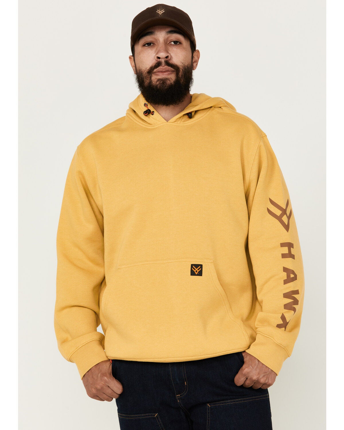 Hawx Men's Halstead Hooded Sweatshirt, Honey, hi-res