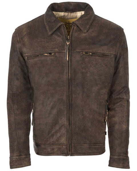 STS Ranchwear Women's Turnback Leather Jacket, Dark Brown, hi-res