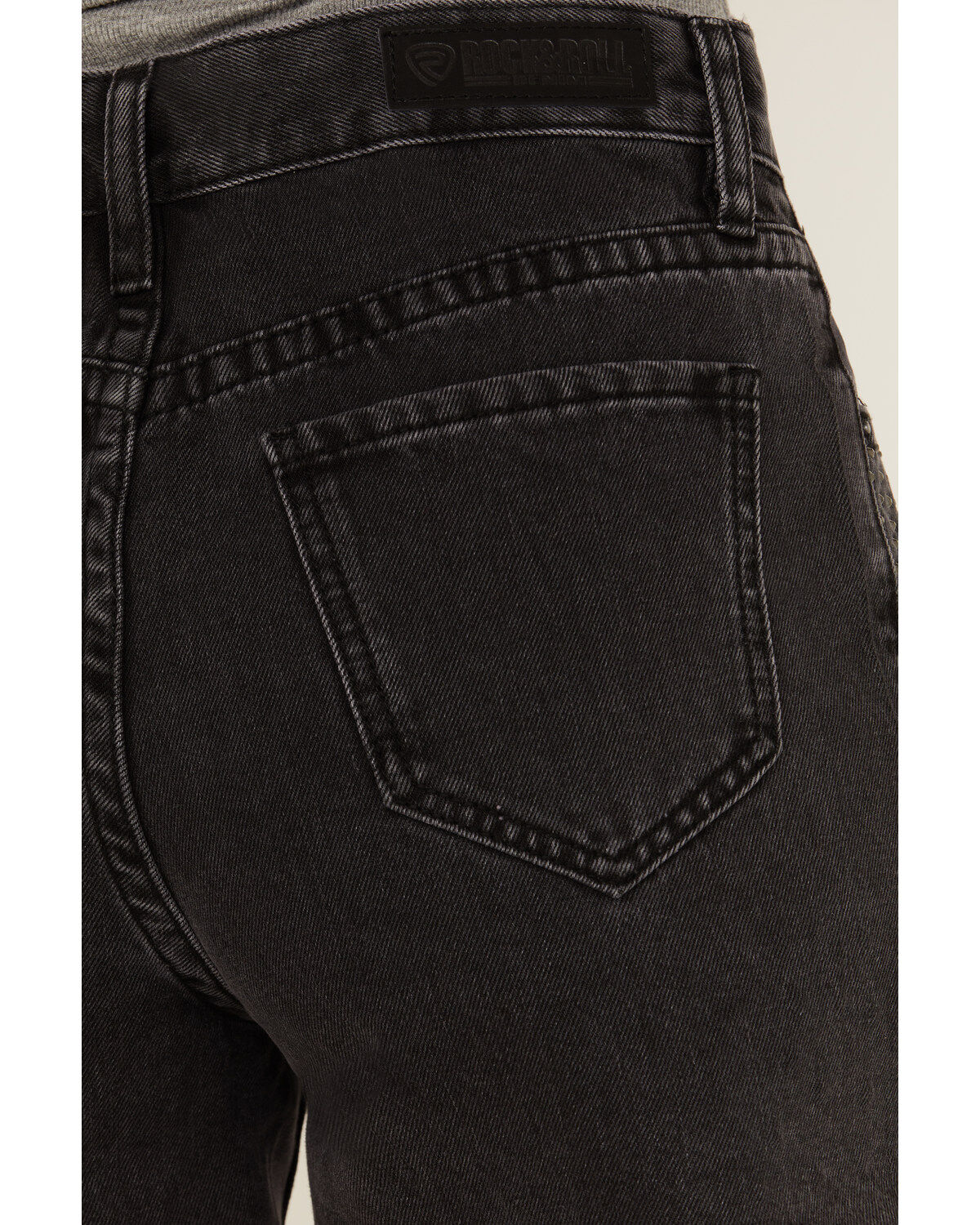 Product Name:  Rock & Roll Denim Women's High Rise Studded Cut Off Shorts