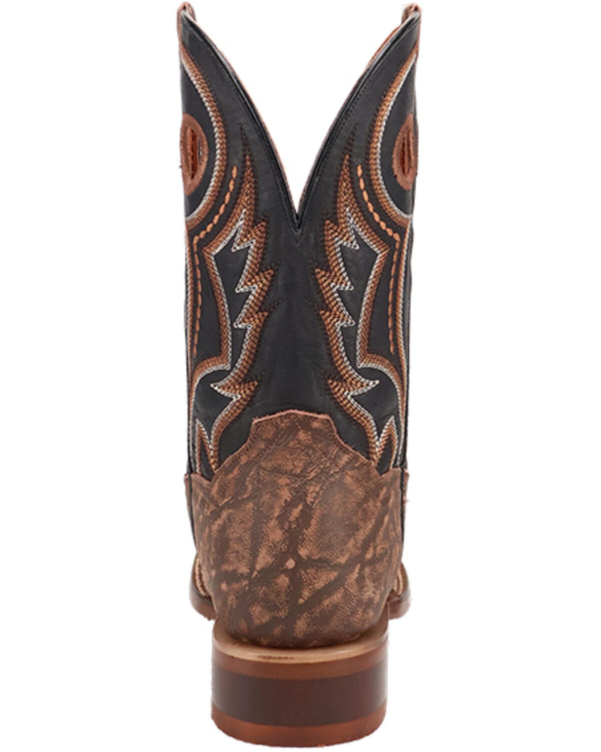 Image #5 - Dan Post Men's Elephant Print Western Boots - Broad Square Toe, Brown, hi-res