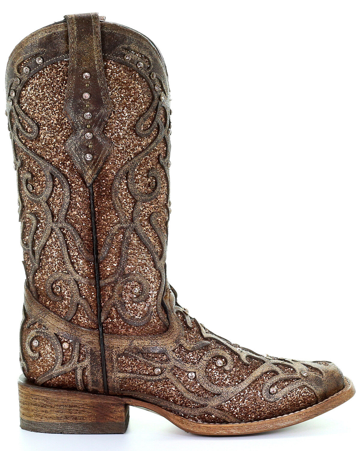 gold glitter cowboy boots