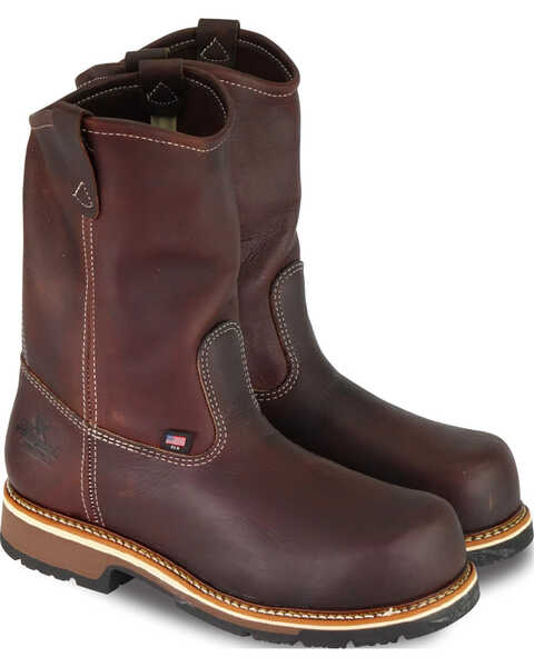 Image #1 - Thorogood Men's Emperor Wellington Made In The USA Work Boots - Composite Toe, Dark Brown, hi-res